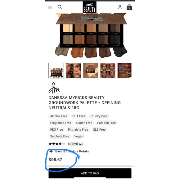 Danessa Myricks Groundwork Defining Neutrals Palette Eyes Brows Face & Lips $99 - Picture 2 of 16